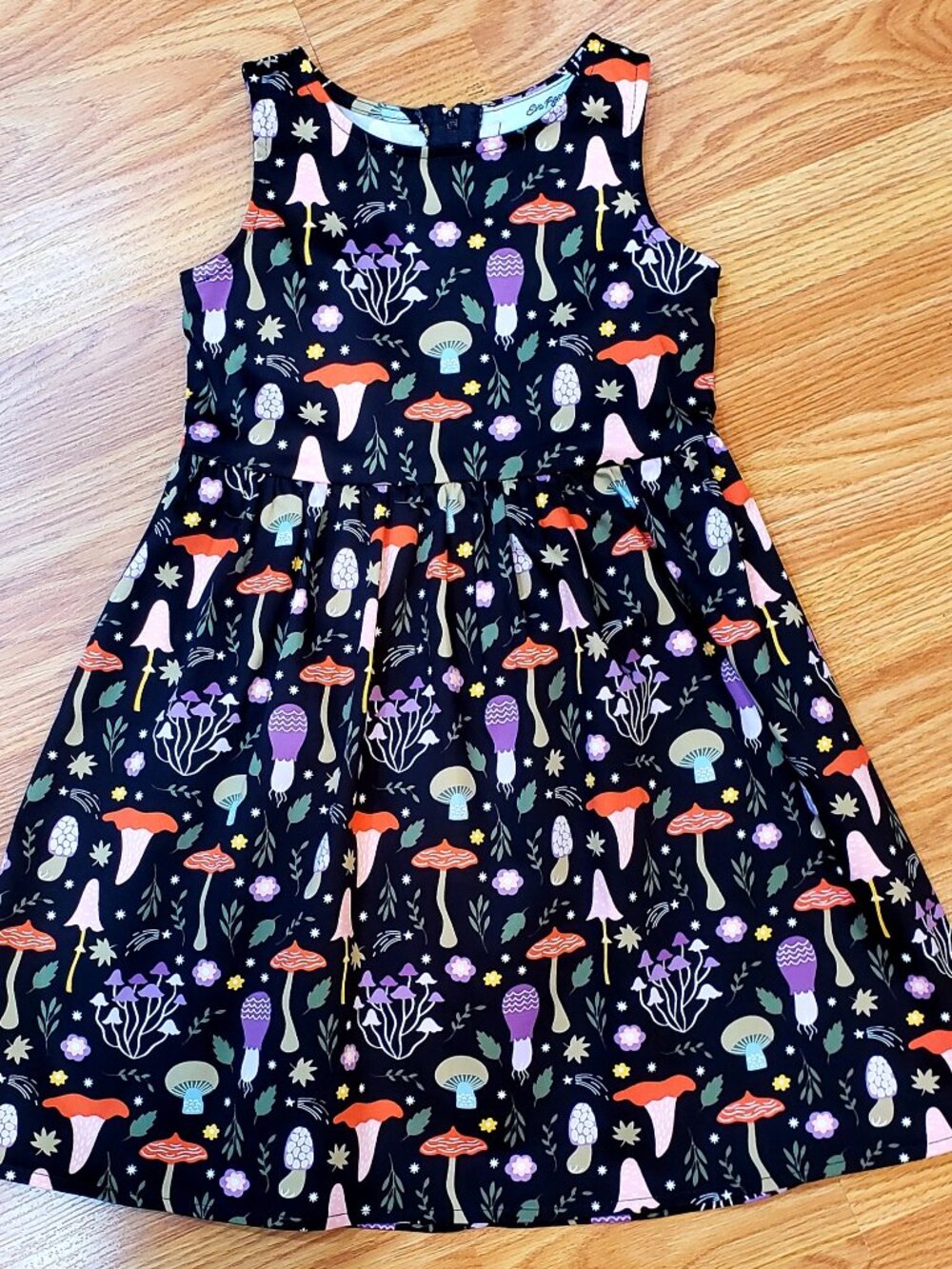 New Eva Rose Mushroom Print Girls Dress